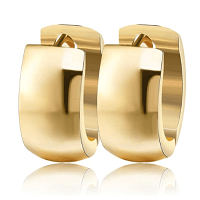 Stainless Steel Cuff Gold Earring