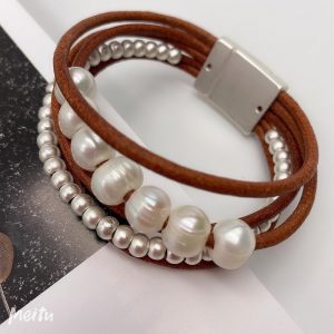 Billie Cuff Bracelet – Brown