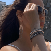 Ava Leather Cuff Bracelet with diamontes