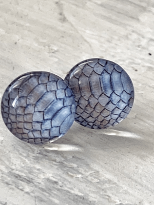 Dibora Cabochon Glass Stud Earrings
