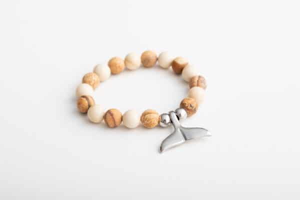 Whale Tail Bracelet by DIBORA™ - Picture/Riverstone 1