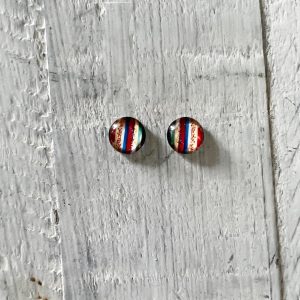 Cabochon Stud Earrings 2