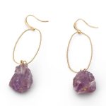 Alaine Purple Quartz Earring