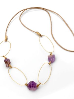 Alaine Purple Quartz Necklace